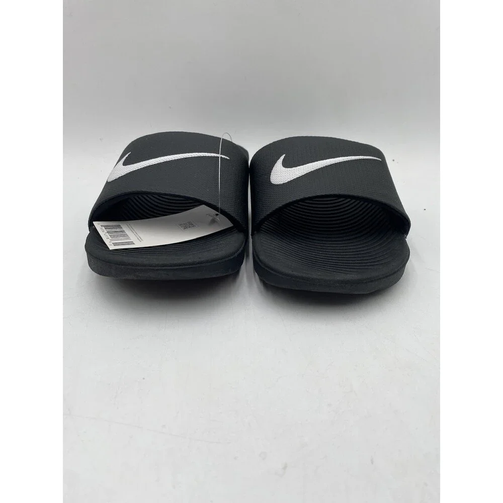 NIKE KAWA SLIDE Kids' NEW Slides Black/White Multiple Sizes